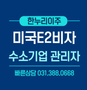 수소기업관리자 e2비자